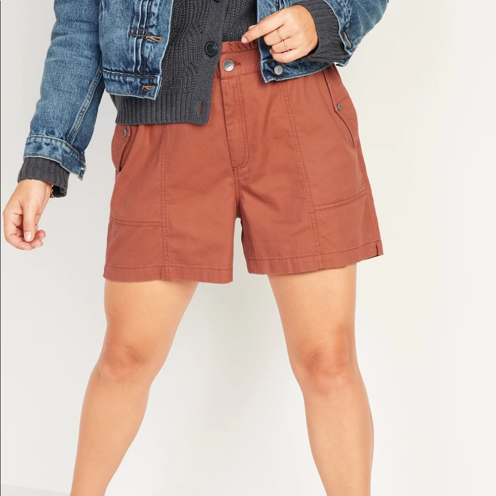 NWOT High waisted utility shorts